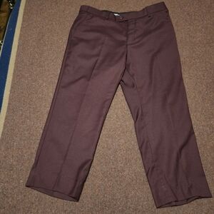 Alain Dupetit Men's Dress Slacks Altered To A 36x24 Burgundy